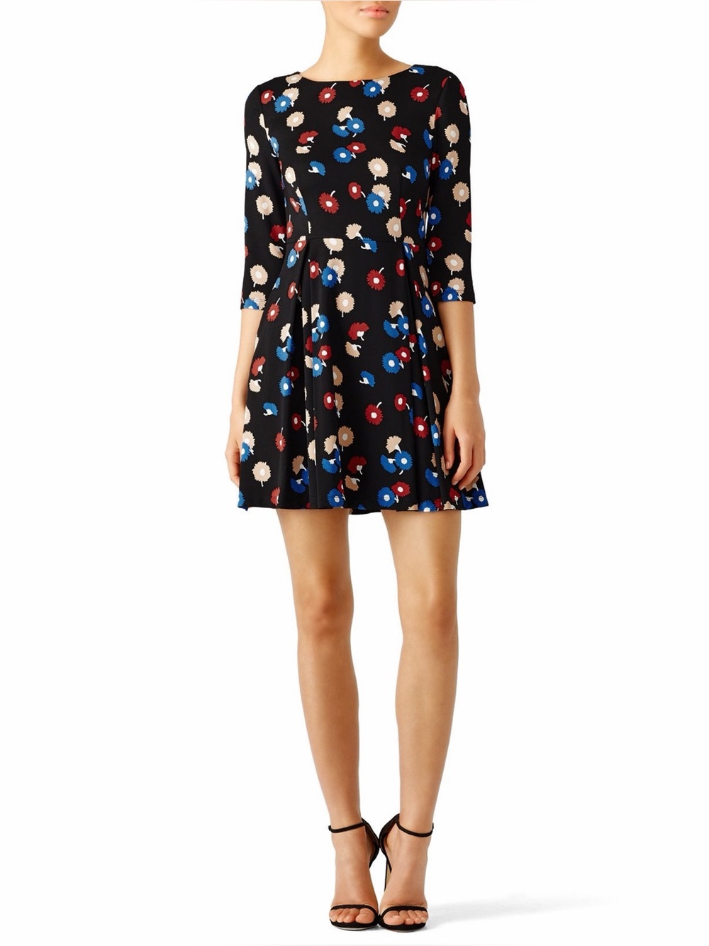 Suno Abstract Floral Flare Dress